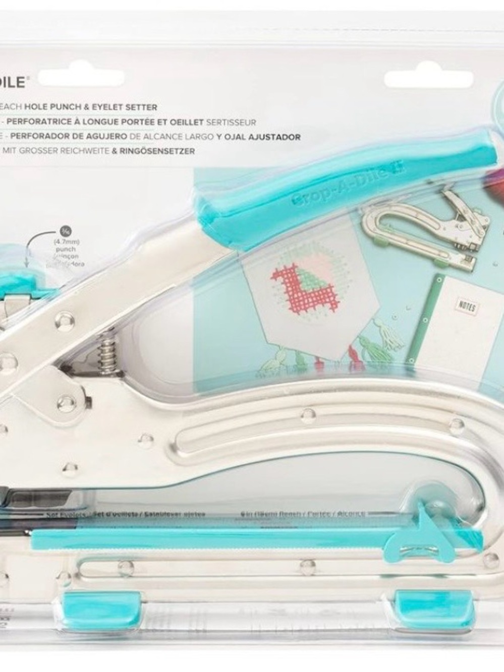 We R Memory Keepers Crop-A-Dile II Big Bite 6” Hole Punch Eyelet Setter NEW